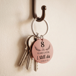 Personalized Line Drawing Photo Double-Sided Keychain with Name Year and Date Wedding Anniversary Birthday Gift for Couple Wife Husband