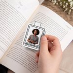 Personalised 3D-Effect Portrait Artwork Photo Magnetic Bookmark Clip with Text Teacher's Day Birthday Back to School Gift for Teacher