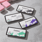 Personalised Multicolour Dragon Mahjong Design Magnetic Name Tag with Name Mahjong Night Group Club Gift for Mahjong Lovers Players