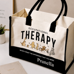 Personalized Classic Winnie the Pooh Occupational Therapy Large Capacity Tote Bag with Name Daily Use Birthday Gift for Her
