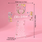 Personalised Baby Baptism Bible Verse Cross Acrylic Plaque with Name and Date Home Decor Baptism Catholic Gift for Newborn