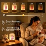 Personalisiertes Nachtlicht mit 3D-Cartoon-Figurenmotiv | mit Initiale und Namen | Schlafzimmerdeko | Geburtstagsgeschenk für Jungen und Mädchen