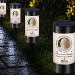 Personalised Always Loved Photo Solar Garden Light with Name and Year Garden Decor Sympathy Memorial Gift for Loss of Loved One