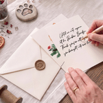 Biglietto di auguri personalizzato con ritratto ad acquerello del proprio animale domestico, con nome e anno: regalo commemorativo di Natale per gli amanti e i proprietari di animali domestici 5