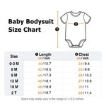 Personalized Multicolor Embroidered Heart Pattern 100% Cotton Baby Bodysuit with Name Birthday Baby Shower Gift for Newborns Parents