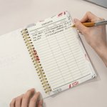 Personalizada Mariposa Floral 2026-2028 Espiral Planificador Cuaderno con Nombre y Semanal Mensual Planificador Páginas Año Nuevo Cumpleaños Regalo para Familia Amigos