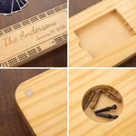 A Gift That Tells Your Family's Story - Personalized Engraved Text Cribbage Set for Game Lover