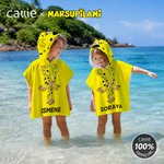 Personalised Cute Marsupilami Soft Quick Dry Hooded Beach Towel with Name Beach Holiday Gift for Kids | Callie × Marsupilami®