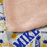 Personalized Baseball Basketball Soft Hooded Blanket with Name Home Decor Game Day Team Gift for Sports Lover