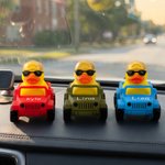 Personalised Cute Mini Jeep Rubber Duck with Name Interesting Car Accessory Birthday Gift for Jeep Owners