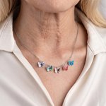 Henkilökohtainen 1–10-numeroinen ”Birth Butterflies” -kaulakoru – hieno koru äitienpäivä-, syntymäpäivä- tai hääpäivälahjaksi äidille tai naiselle