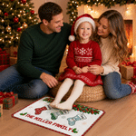 Personalised 1-8 Christmas Stockings Anti-Slip Doormat with Name Home Decor Christmas Gift for Family Parent
