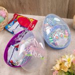 Gepersonaliseerd, schattig paasei in de vorm van een paashaas, te vullen, in jumboformaat, met naam – voor in de paasmand, feestgeschenkjes, paasgeschenk voor kinderen