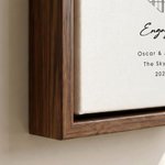 Stampe su tela personalizzate con foto di coppia su mappa a forma di cuore quadrata, con nome e testo – Decorazioni per la casa – Spedizione dagli Stati Uniti – Regalo di anniversario di matrimonio pe