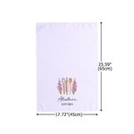 Personalized Birth Flower Baking Tools Super Absorbent Cotton Waffle Towel with Name Kitchen Use Housewarming Birthday Gift for Mom Grandma Baker