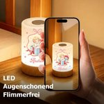 Personalisiertes Christkind Nachtlicht | mit Namen | dimmbar und USB-wiederaufladbar | Kinderzimmer Deko | Taufe Weihnachten Geschenk für Kinder