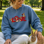 Personalized Embroidered Pet Photo Love Multicolor T-shirt Sweatshirt Hoodie Pet Party Birthday Gift for Pet Lovers