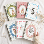 Personalised Cute Cartoon Pet Photo A5 Spiral Journal Notebook with Name Back to School Daily Use Birthday Gift for Pet Owner Lover Parent