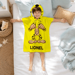 Personalised Cute Marsupilami Soft Quick Dry Hooded Beach Towel with Name Beach Holiday Gift for Kids | Callie × Marsupilami®