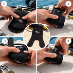 Personalized Marine Animal Diving Regulator Protector Cover with Name Diving Equipment Birthday Gift for Scuba Divers