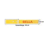 Personalisierter Gepäckanhänger mit Namen | verstellbar mit Druckknöpfen | Reisezubehör | Geburtstag Geschenk für Reiseliebhaber Freunde