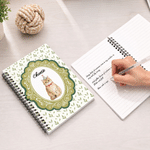 Personalised Cute Cartoon Pet Photo A5 Spiral Journal Notebook with Name Back to School Daily Use Birthday Gift for Pet Owner Lover Parent