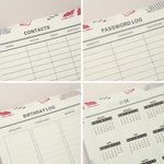 Personalizada Mariposa Floral 2026-2028 Espiral Planificador Cuaderno con Nombre y Semanal Mensual Planificador Páginas Año Nuevo Cumpleaños Regalo para Familia Amigos