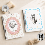 Personalised Cute Cartoon Pet Photo A5 Spiral Journal Notebook with Name Back to School Daily Use Birthday Gift for Pet Owner Lover Parent