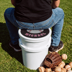 Personalized Baseball Softball Team Logo Comfortable Bucket Seat Cushion with Text and Logo Sports Use Appreciation Gift for Coaches Players