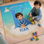 Pigiama personalizzato con personaggi dei cartoni animati, coperta morbida con foto del bambino e nome, decorazione per la casa, regalo di compleanno o per il rientro a scuola per bambini e bambine