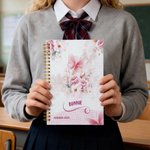 Personalizada Mariposa Floral 2026-2028 Espiral Planificador Cuaderno con Nombre y Semanal Mensual Planificador Páginas Año Nuevo Cumpleaños Regalo para Familia Amigos