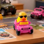 Personalised Cute Mini Jeep Rubber Duck with Name Interesting Car Accessory Birthday Gift for Jeep Owners