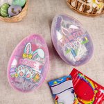 Gepersonaliseerd, schattig paasei in de vorm van een paashaas, te vullen, in jumboformaat, met naam – voor in de paasmand, feestgeschenkjes, paasgeschenk voor kinderen