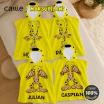 Personalised Cute Marsupilami Soft Quick Dry Hooded Beach Towel with Name Beach Holiday Gift for Kids | Callie × Marsupilami®