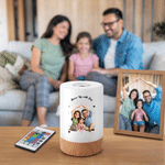 Personalized 3D-Effect Artwork Photo Rechargeable Dimmable Touch Control Night Light with Text Nursery Decor Birthday Gift for Boys Girls