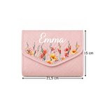 Gepersonaliseerde haaknaaldetui met geboortebloem en naam - haakaccessoire verjaardagscadeau voor haakliefhebbers moeder of oma