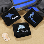 Personlig BCD-bricka med motiv av havslevande djur och dykarens namn – perfekt present till dykare, dykinstruktörer och havsälskare från Game Day Team Dive Club