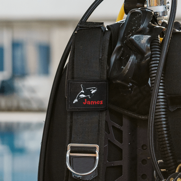 Personalised Marine Life Scuba Diver Name BCD Tag Game Day Team Dive Club Gift for Scuba Diver Scuba Instructor Ocean Enthusiast