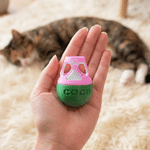 Jouet personnalisé pour chat en forme de gobelet, imprimé en 3D, multicolore et réglable, avec distributeur de friandises et nom gravé – Aide à l'alimentation lente pour animaux de compagnie – Cadeau 