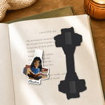 Personalized 3D-Effect Artwork Reading Character Magnetic Bookmark Clip with Name Birthday Back to School Christmas Gift for Book Lover Bookworm