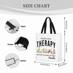 Personalized Cute Classic Winnie the Pooh Large Capacity Tote Bag with Name Daily Use Birthday Gifts for Occupational Therapists Teachers