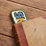 Personalized Multicolor Embroidered Contrasting Letter Design Bookmark Reading Birthday Gift for Book Lovers Bookworms