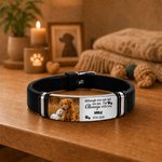 Personlig, justerbart armbånd med bilde av kjæledyret, navn og dato – minnegave og trøst til kjæledyrseiere, kjæledyrelskere og venner