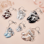 Personalised 3D-Effect Artwork Tap Dance Shoes Acrylic Keychain with Name and Year Competition Souvenir Birthday Gift for Tap Dancer