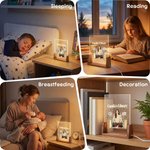 Personalized Butterfly Book Cartoon Character Acrylic LED Night Light with Text and Wooden Base Bedroom Decor Birthday Gift for Book Lovers