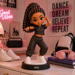 Personalised 3D Photo Dancer Figurine with Text and Wooden Base Bedroom Decor Birthday Gift for Child Dancer Beginner Woman