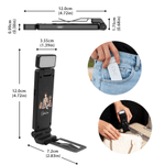 Porte-livre lumineux LED rechargeable personnalisé avec photo d'un personnage de lecture et nom, accessoire de lecture pour un usage quotidien, cadeau d'anniversaire pour les passionnés de lecture