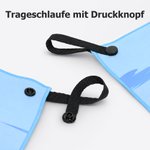 Personalisiertes Handtuch mit Angler-Silhouette | tragbar mit Trageschlaufe | schnelltrocknend | Outdoor Geburtstag Geschenk für Anglerinnen Angler