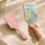Personalized Minimalist Air Cushion Comb with Name Bathroom Accessory Daily Use Birthday Gift for Girls Women