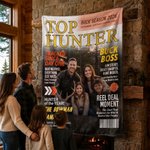 Personalized Top Hunter Magazine Photo Soft Throw Blanket with Name Home Decor Birthday Hunting Season Gift for Man